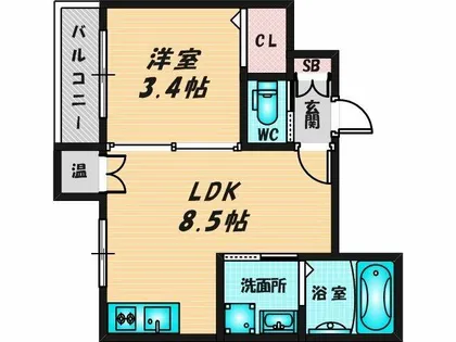 F asecia Nobilta【3階】の間取り