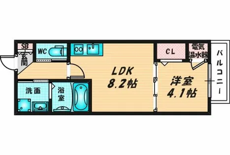 F asecia Citrine【1階】の間取り