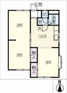 コーポ大和【3階】の間取り