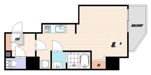 セオリー神戸ウエストゲート【2階】の間取り