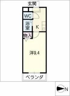 ルーム打越【1階】の間取り