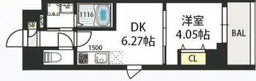 Luck Field【8階】の間取り