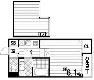 コートブルー須磨【2階】の間取り