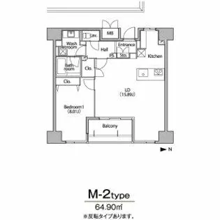 グラン・アベニュー栄【14階】の間取り