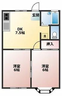 グリーンゲーブル【1階】の間取り