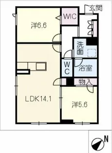 アーデルドルフ一社【1階】の間取り