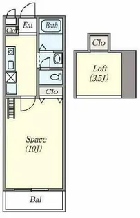 グランドヒル大津和【103号室】の間取り