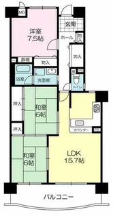 第二網干駅前マンション【512号室】の間取り