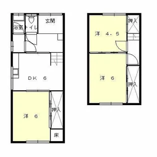 兵庫県姫路市書写【テラスハウス】の間取り