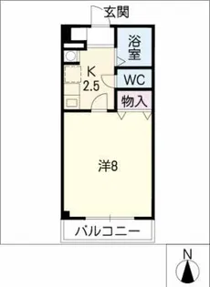 ランドマーク広見【2階】の間取り