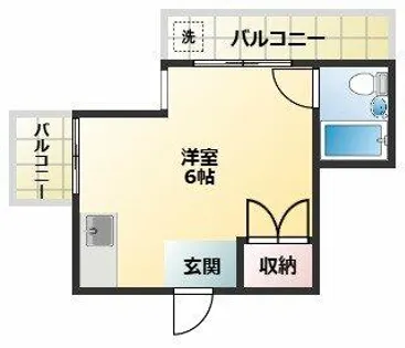 OLA COURT田辺【3階】の間取り