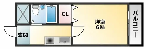 マリオンコート【1階】の間取り