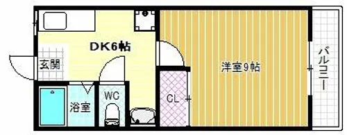 ロータスハイツ【1階】の間取り