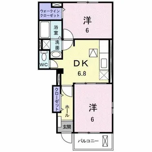 クリアネス F Ⅱ【1階】の間取り
