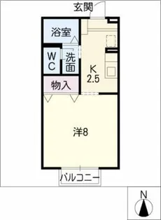 コートビレッジM【1階】の間取り