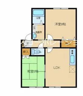 リバーハイツ(大庄西町)【1階】の間取り
