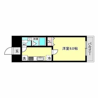 プラムコート【6階】の間取り