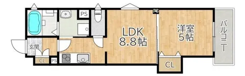 ラモーナ出口【3階】の間取り