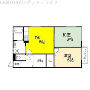 サンハイム【201号室】の間取り