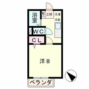 ウィングヒルズ笠山【1階】の間取り