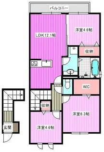 リヴェール メゾン【2階】の間取り