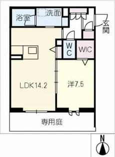 プレミアス ブラン【1階】の間取り