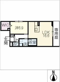 プレミアス ブラン【1階】の間取り