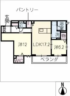 プレミアス ブラン【2階】の間取り