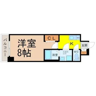 エスリード金山クラッシィ【7階】の間取り