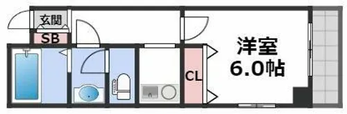 ビクトワーレ【6階】の間取り