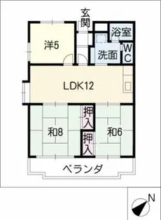 サンセール中園【1階】の間取り