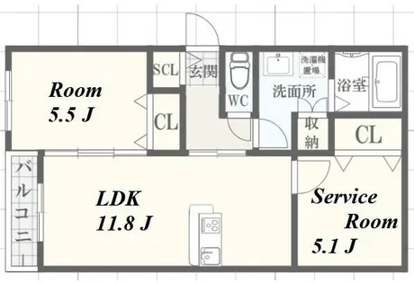GRAN S RESIDENCE HIMEJI【1階】の間取り