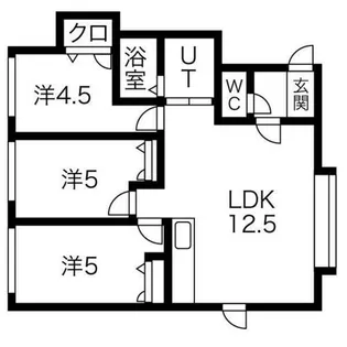 フラット1【101号室】の間取り