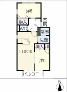 エンペラー【2階】の間取り