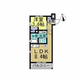 Aube【301号室】の間取り