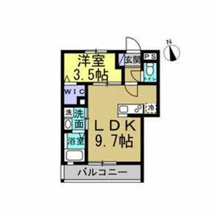 Aube【202号室】の間取り