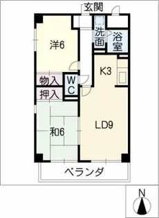 U-DINE赤城【3階】の間取り