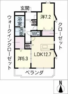 カーサヴェルデ【1階】の間取り