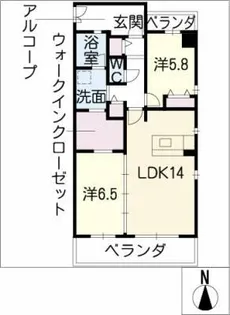 AVANTY TOKUGAWA【7階】の間取り