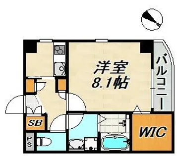 1Kの間取り画像