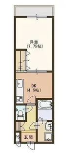 ラ・プラメンテ 野洲市小篠原【1階】の間取り