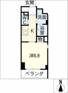 星ヶ丘リビング【4階】の間取り