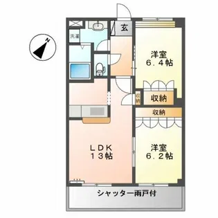 ハイツ ルミエール【1階】の間取り