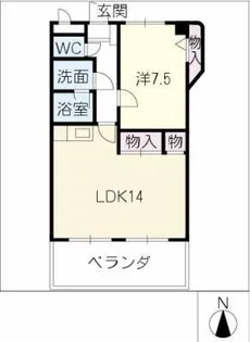 エスポワールヴァン【4階】の間取り