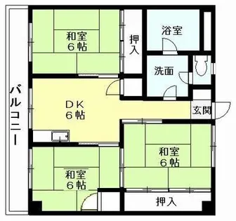 アソシエート前田【406号室】の間取り