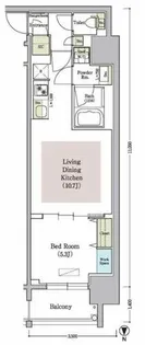 アーバネックス南新町【8階】の間取り
