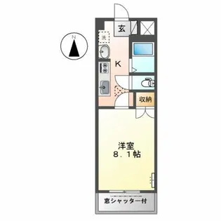 フレグランス富士【1階】の間取り