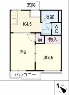 グリーンハイツ【1階】の間取り