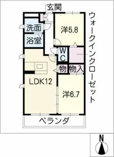 Mast Town南の杜【3階】の間取り
