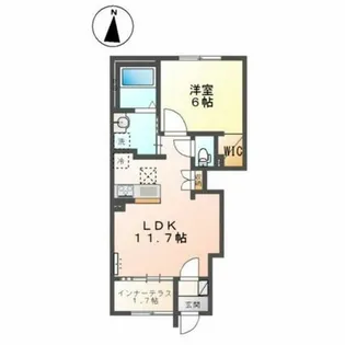 Arietta Haradani【1階】の間取り